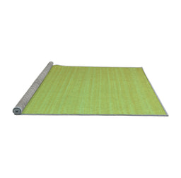 Sideview of Machine Washable Abstract Light Blue Contemporary Rug, wshcon999lblu