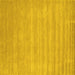 Square Machine Washable Solid Yellow Modern Rug, wshcon99yw