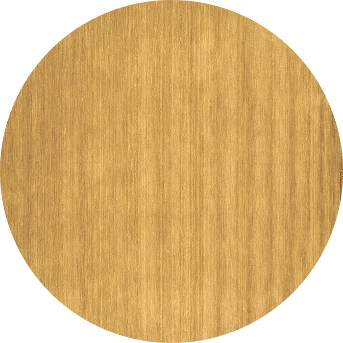 Round Solid Brown Modern Rug, con99brn
