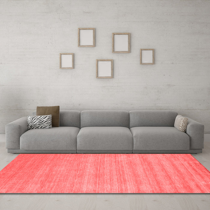 Modern Red Washable Rugs