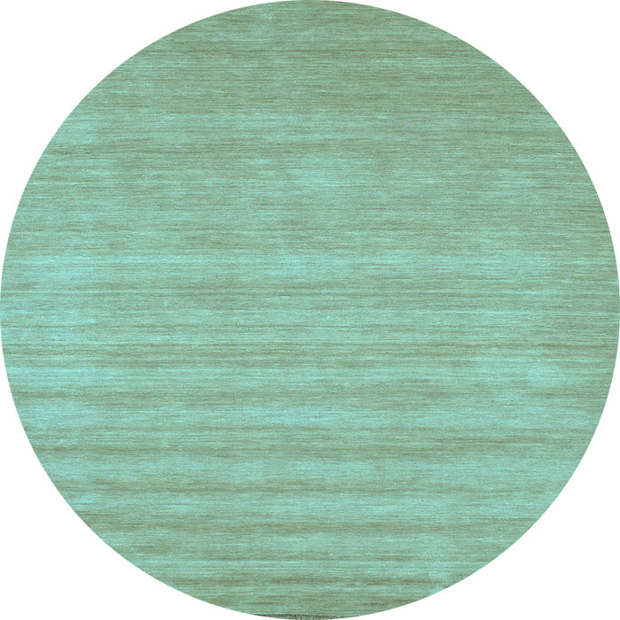 Round Solid Light Blue Modern Rug, con99lblu