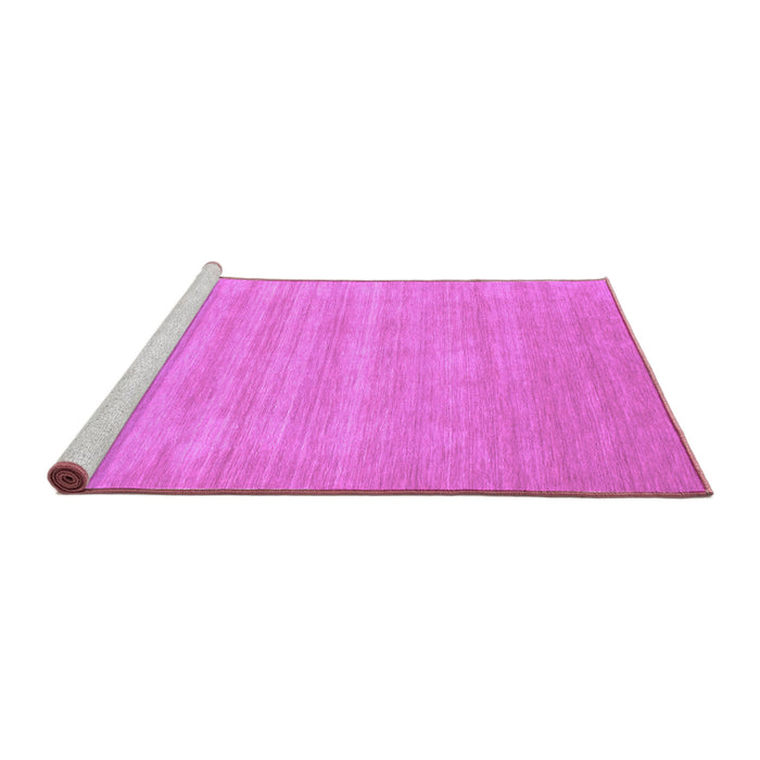 Sideview of Machine Washable Solid Purple Modern Area Rugs, wshcon99pur