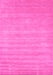 Machine Washable Solid Pink Modern Rug, wshcon99pnk