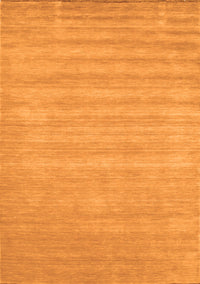 Solid Orange Modern Rug, con99org