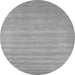 Machine Washable Solid Gray Modern Rug, wshcon99gry