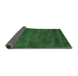Sideview of Abstract Emerald Green Contemporary Rug, con9emgrn