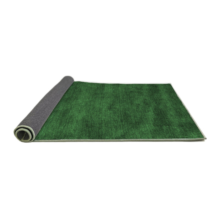 Sideview of Abstract Emerald Green Contemporary Rug, con9emgrn