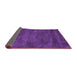 Sideview of Abstract Purple Contemporary Rug, con9pur