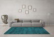 Machine Washable Abstract Light Blue Contemporary Rug in a Living Room, wshcon9lblu