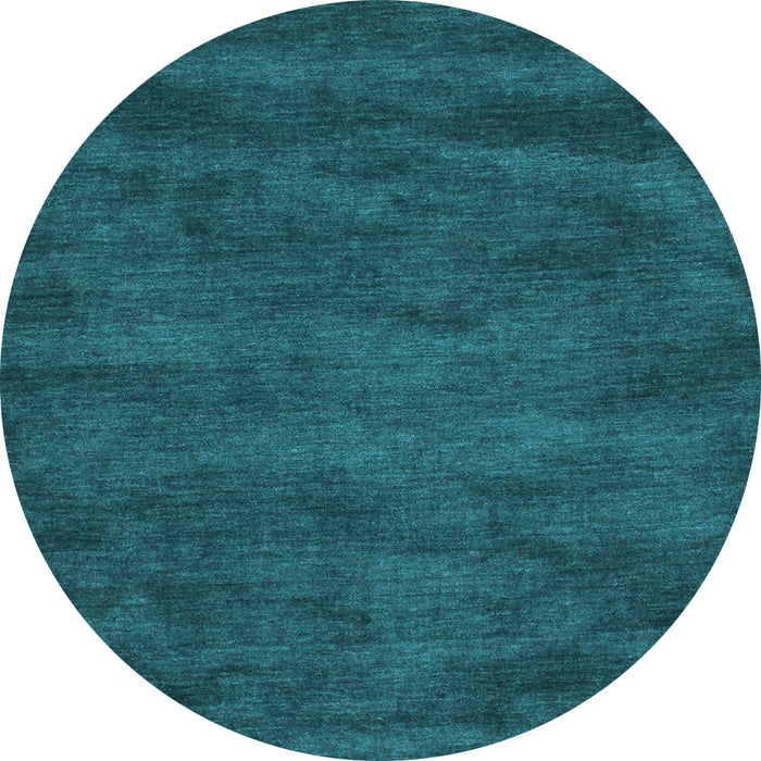 Round Machine Washable Abstract Light Blue Contemporary Rug, wshcon9lblu