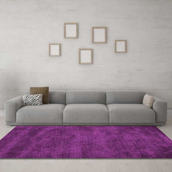 Machine Washable Abstract Pink Contemporary Rug in a Living Room, wshcon9pnk