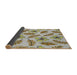 Thickness of Patterned Brown Novelty Rug, pat1005