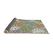 Thickness of Patterned Brown Novelty Rug, pat1014