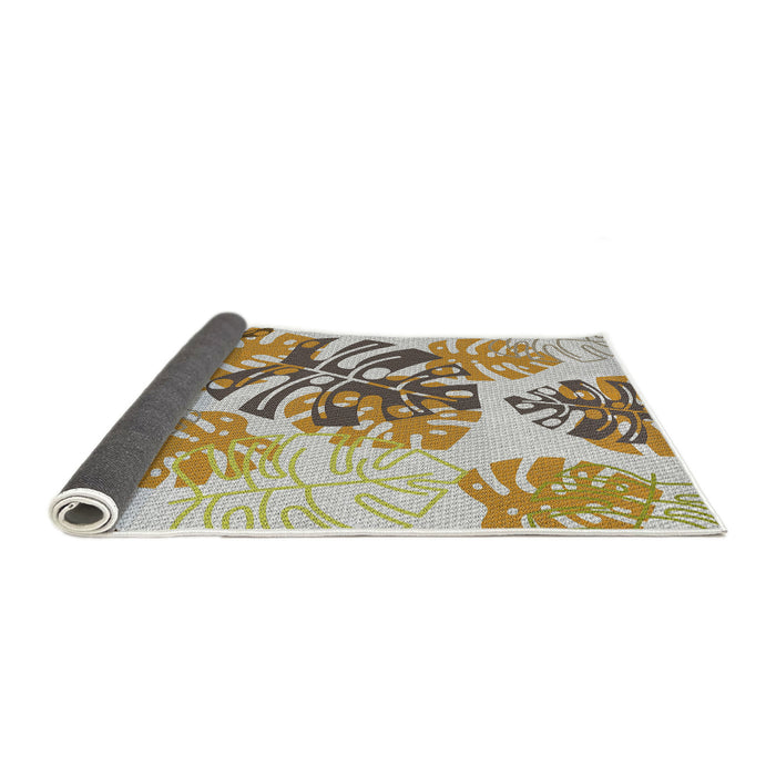 Thickness of Patterned Brown Novelty Rug, pat1019