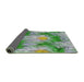 Thickness of Patterned Forest Green Novelty Rug, pat102