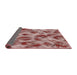 Thickness of Patterned Brown Red Novelty Rug, pat103