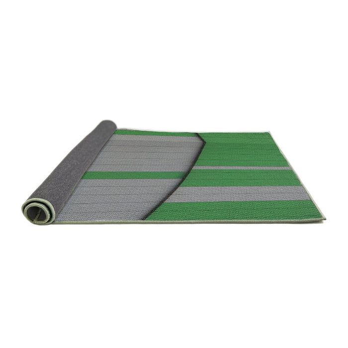 Thickness of Patterned Green Novelty Rug, pat1032