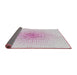 Thickness of Patterned Off-White Novelty Rug, pat1063