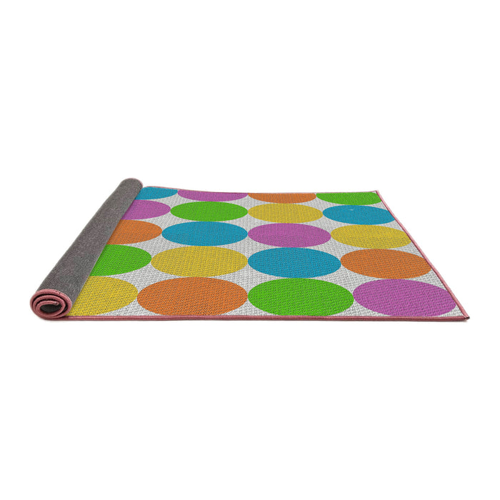 Thickness of Patterned Tulip Pink Novelty Rug, pat1065