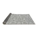 Thickness of Patterned Gray Novelty Rug, pat1077