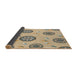 Thickness of Patterned Brown Novelty Rug, pat1084