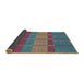 Thickness of Patterned Dark Sea Green Novelty Rug, pat1102