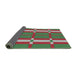 Thickness of Patterned Green Novelty Rug, pat1105