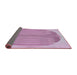 Thickness of Patterned Blossom Pink Novelty Rug, pat1112