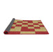 Thickness of Patterned Red Novelty Rug, pat1115