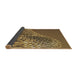 Thickness of Patterned Brown Novelty Rug, pat114