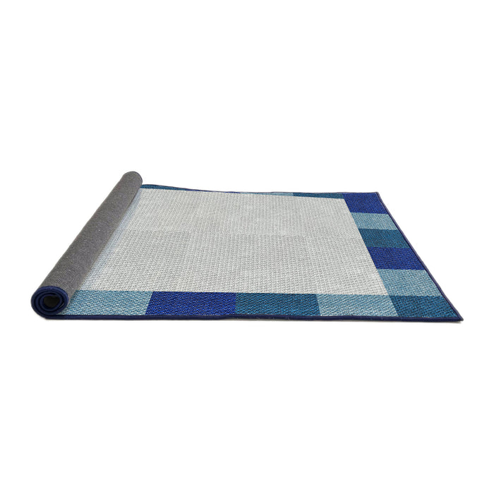 Thickness of Patterned Pale Blue Novelty Rug, pat1146