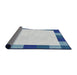 Thickness of Patterned Pale Blue Novelty Rug, pat1146