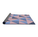 Thickness of Patterned Purple Novelty Rug, pat1152