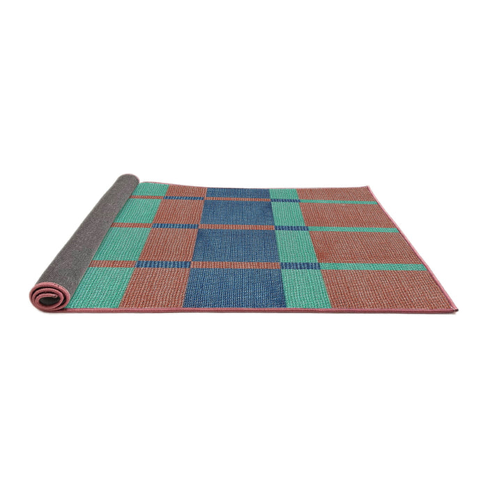 Thickness of Patterned Rosy Purple Novelty Rug, pat1156