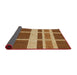 Thickness of Patterned Red Novelty Rug, pat1158