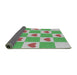 Thickness of Patterned Light Green Novelty Rug, pat1159