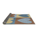 Thickness of Patterned Carbon Gray Novelty Rug, pat1161