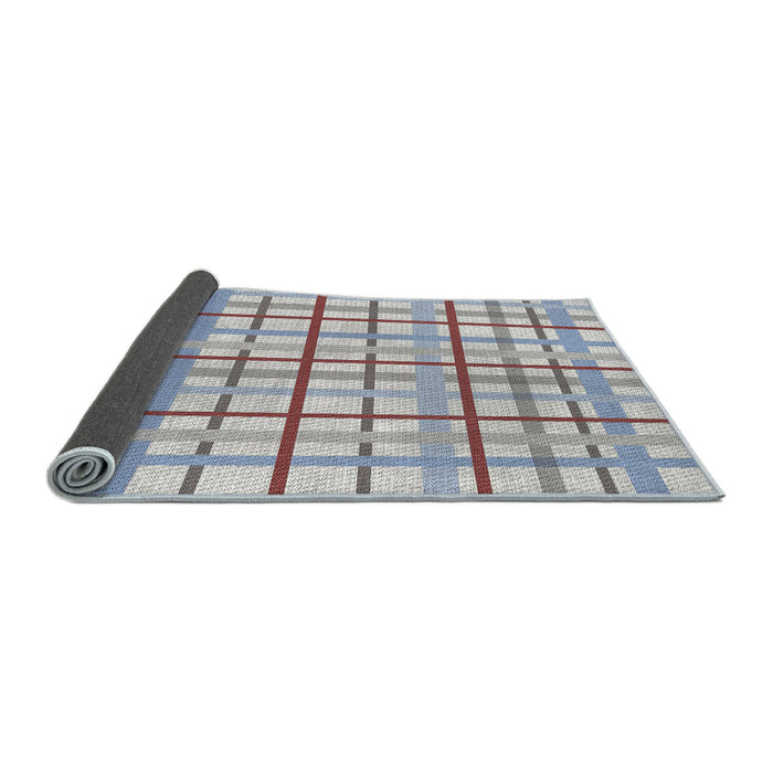 Thickness of Patterned Platinum Gray Novelty Rug, pat1165