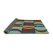 Thickness of Patterned Green Novelty Rug, pat1167