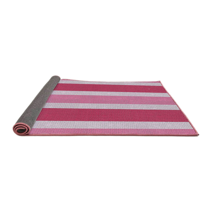 Thickness of Patterned Plum Purple Novelty Rug, pat1168
