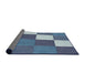 Thickness of Patterned Blue Novelty Rug, pat1171