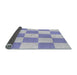 Thickness of Patterned Pastel Light Blue Novelty Rug, pat1190