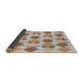 Thickness of Patterned Gold Novelty Rug, pat1193