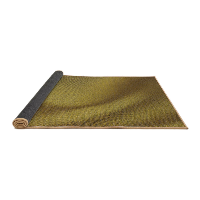 Thickness of Patterned Dark Bronze Brown Novelty Rug, pat1212