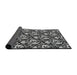 Thickness of Patterned Mid Gray Novelty Rug, pat1217