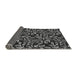 Thickness of Patterned Dark Gray Novelty Rug, pat1219