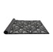 Thickness of Patterned Mid Gray Novelty Rug, pat1220