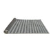 Thickness of Patterned Silver Gray Novelty Rug, pat1222