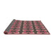 Thickness of Patterned Red Novelty Rug, pat1255