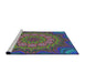 Sideview of Machine Washable Transitional Purple Rug, wshpat1257